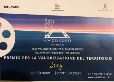 Il cortometraggio “Joy, alla scoperta di Catania” premiato alla Via Dei Corti>